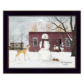 "The Friendly Beasts" by Billy Jacobs, Ready to Hang Framed Print, Black Frame B06785362