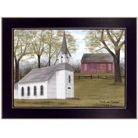 "Faith and Freedom" by Billy Jacobs, Ready to Hang Framed Print, Black Frame B06785367