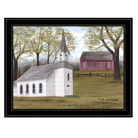 "Faith and Freedom" by Billy Jacobs, Ready to Hang Framed Print, Black Frame B06785369
