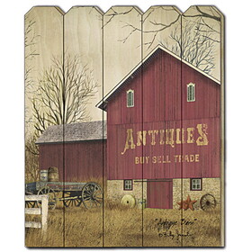 "Antique Barn" by Billy Jacobs, Printed Wall Art on a Wood Picket Fence B06785384