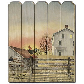 "Early Riser" by Billy Jacobs, Printed Wall Art on a Wood Picket Fence B06785386