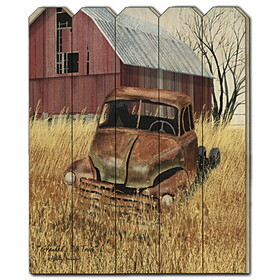 "Granddads Old Truck" by Billy Jacobs, Printed Wall Art on a Wood Picket Fence B06785388