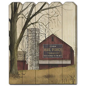 "Mail Pouch Barn" by Billy Jacobs, Printed Wall Art on a Wood Picket Fence B06785391