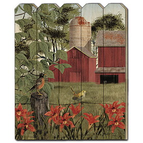 "Summer Days" by Billy Jacobs, Printed Wall Art on a Wood Picket Fence B06785396