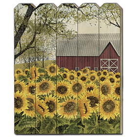 "Sunshine" by Billy Jacobs, Printed Wall Art on a Wood Picket Fence B06785397