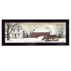 "Christmas Trees for Sale" by Billy Jacobs, Printed Wall Art, Ready to Hang Framed Poster, Black Frame B06785404