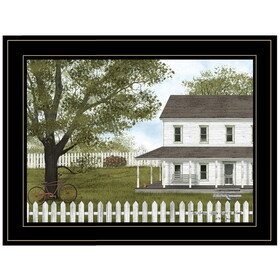 "GREEN, GREEN GRASS OF HOME" by Billy Jacobs, Ready to Hang Framed Print, Black Frame B06785407