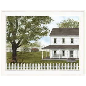"Green, Green Grass of Home" by Billy Jacobs, Ready to Hang Framed Print, White Frame B06785408
