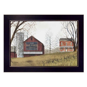 "Mail Pouch Barn" by Billy Jacobs, Printed Wall Art, Ready to Hang Framed Poster, Black Frame B06785413