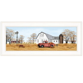 "Autumn on Farm" by Billy Jacobs, Ready to Hang Framed Print, White Frame B06785415