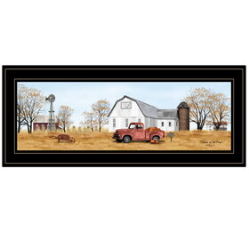 "Autumn on Farm" by Billy Jacobs, Ready to Hang Framed Print, Black Frame B06785416