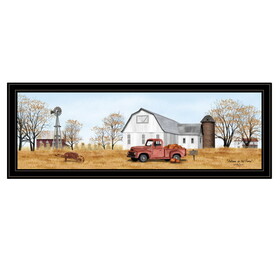 "Autumn on Farm" by Billy Jacobs, Ready to Hang Framed Print, Black Frame B06785418