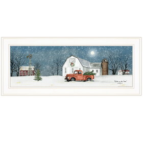 "Winter on The Farm" by Billy Jacobs, Ready to Hang Framed Print, White Frame B06785421