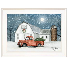 "Wintry Weather" by Billy Jacobs, Ready to Hang Framed Print, White Frame B06785425