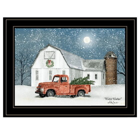 "Wintry Weather" by Billy Jacobs, Ready to Hang Framed Print, Black Frame B06785426