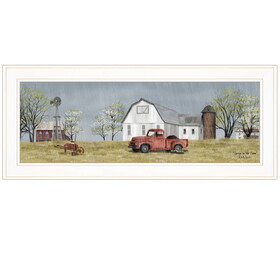 "Spring on The Farm" by Billy Jacobs, Ready to Hang Framed Print, White Frame B06785427