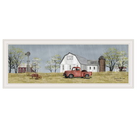 "Spring on The Farm" by Billy Jacobs, Ready to Hang Framed Print, White Frame B06785429