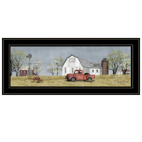 "Spring on The Farm" by Billy Jacobs, Ready to Hang Framed Print, Black Frame B06785430