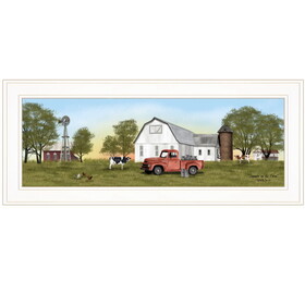 "Summer on the Farm" by Billy Jacobs, Ready to Hang Framed Print, White Frame B06785431