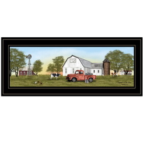 "Summer on the Farm" by Billy Jacobs, Ready to Hang Framed Print, Black Frame B06785432