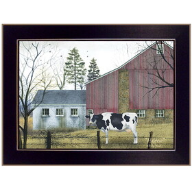 "Holstein" by Billy Jacobs, Ready to Hang Framed Print, Black Frame B06785443