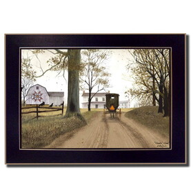 "Headin' Home" by Billy Jacobs, Printed Wall Art, Ready to Hang Framed Poster, Black Frame B06785454