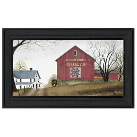 "The Quilt Barn" by Billy Jacobs, Printed Wall Art, Ready to Hang Framed Poster, Black Frame B06785469