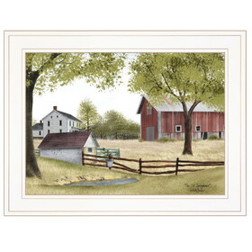 "The Old Spring House" by Billy Jacobs, Ready to Hang Framed Print, White Frame B06785471