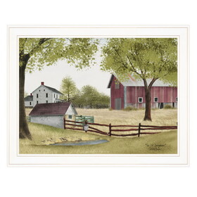 "The Old Spring House" by Billy Jacobs, Ready to Hang Framed Print, White Frame B06785473