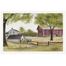 "The Old Spring House" by Billy Jacobs, Ready to Hang Framed Print, White Frame B06785475