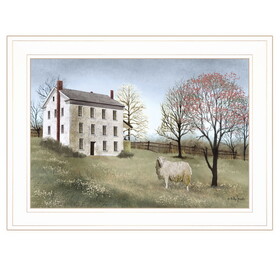 "Spring at White House Farm" by Billy Jacobs, Ready to Hang Framed Print, White Frame B06785477