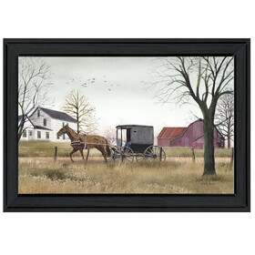 "Going to Market" by Billy Jacobs, Ready to Hang Framed Print, Black Frame B06785481