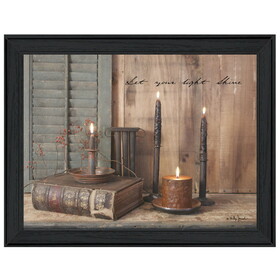"Let Your Light Shine" by Billy Jacobs, Printed Wall Art, Ready to Hang Framed Poster, Black Frame B06785491