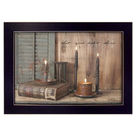 "Let your Light Shine" by Billy Jacobs, Printed Wall Art, Ready to Hang Framed Poster, Black Frame B06785493