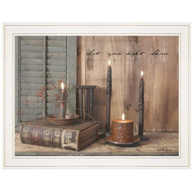 "Let Your Light Shine" by Billy Jacobs, Ready to Hang Framed Print, White Frame B06785494