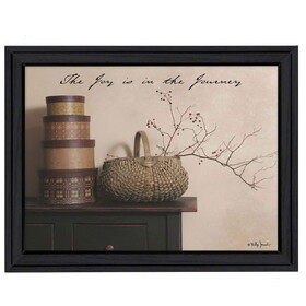 "The Joy is the Journey" by Billy Jacobs, Printed Wall Art, Ready to Hang Framed Poster, Black Frame B06785496