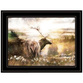 "Heading Home-Elk" by Bluebird Barn, Ready to Hang Framed Print, Black Frame B06785515