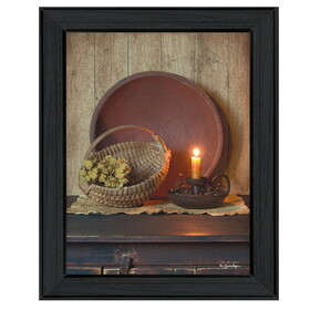 "The Red Bowl" by Susan Boyer, Printed Wall Art, Ready to Hang Framed Poster, Black Frame B06785555