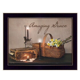 "Amazing Grace" by Susan Boyer, Printed Wall Art, Ready to Hang Framed Poster, Black Frame B06785562