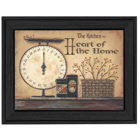 "Heart of the Home" by Pam Britton, Printed Wall Art, Ready to Hang Framed Poster, Black Frame B06785579