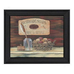 "Handmade Soaps" by Pam Britton, Printed Wall Art, Ready to Hang Framed Poster, Black Frame B06785602