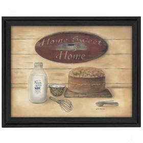 "Home Sweet Home" by Pam Britton, Printed Wall Art, Ready to Hang Framed Poster, Black Frame B06785612