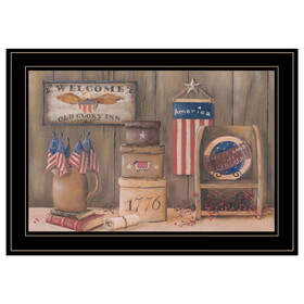 "Sweet Land of Liberty" by Pam Britton, Ready to Hang Framed Print, Black Frame B06785636