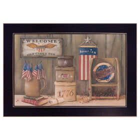"Sweet Land of Liberty" by Pam Britton, Printed Wall Art, Ready to Hang Framed Poster, Black Frame B06785637