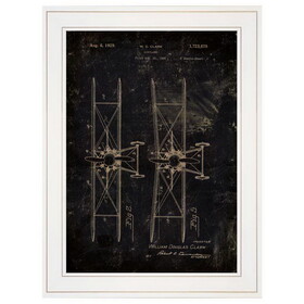 "Airplane Patent I" by Cloverfield & Co, Ready to Hang Framed Print, White Frame B06785648