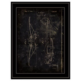 "Airplane Patent II" by Cloverfield & Co, Ready to Hang Framed Print, Black Frame B06785651