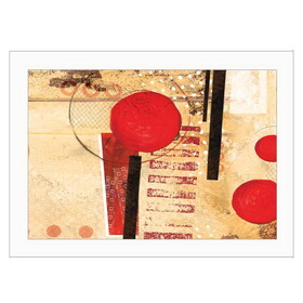 "Circular Abstract" by Cloverfield & Co, Ready to Hang Framed Print, White Frame B06785670