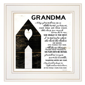 "My Grandma" by Cindy Jacobs, Ready to Hang Framed Print, White Frame B06785678