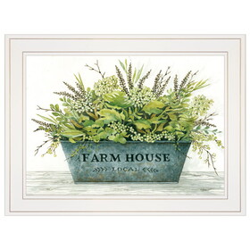 "Farmhouse" by Cindy Jacobs, Ready to Hang Framed Print, White Frame B06785685