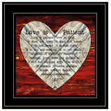 Love is Patient by Cindy Jacobs, Ready to Hang Framed Print, Black Frame B06785694